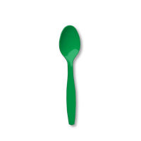 Plastic Spoons Festive Green (24 ct)