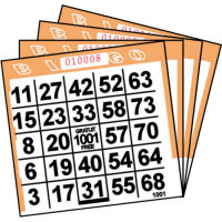 1 ON Tan Paper Bingo Cards (500 ct)