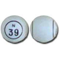 White Double Number Ball